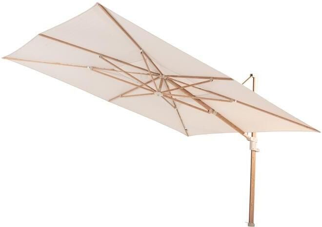 4 Seasons Outdoor 4 Seasons Finca Zweefparasol 300x400 cm. zand|woodlook