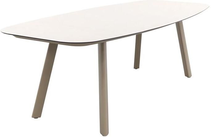 4 Seasons Outdoor Taste Manolo tuintafel 240x103 cm. Deens ovaal Latte - Foto 2