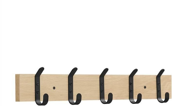 ACAZA Kapstok 10 Haken 55 cm Lichte Eik Kleur- Kapstok Hangend Muurkapstok Wand Kapstok Muurkapstok Hout - Foto 3
