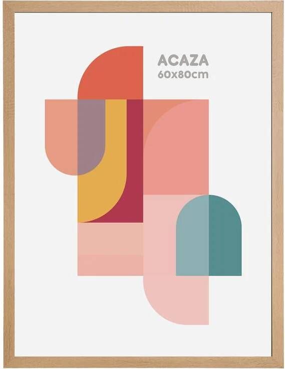 ACAZA Fotokader Fotolijst 60x80 cm MDF hout Lichte Eik kleur