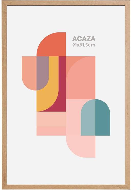 ACAZA Fotokader Fotolijst 61x91.5 cm MDF hout Lichte Eik
