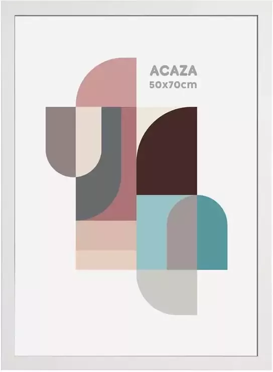 ACAZA Fotokader 50x70cm MDF hout Wit