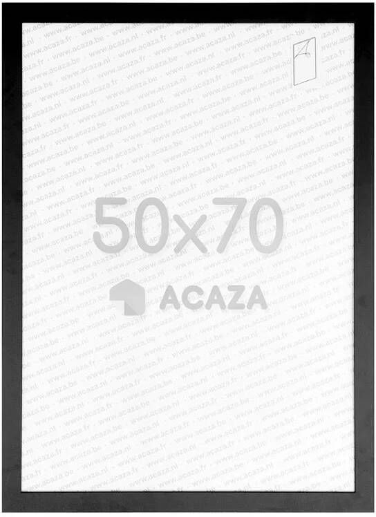 ACAZA Fotokader voor Foto&apos;s van 50x70cm MDF Houten Fotolijst Zwart