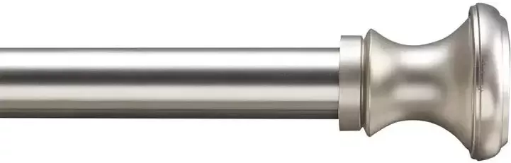 ACAZA Gordijnroede Zilvergrijs