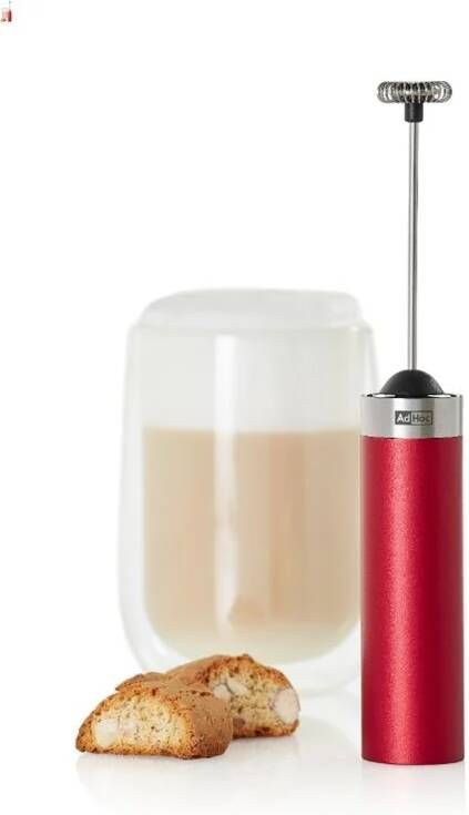 AdHoc Melkopschuimer Handmatig Rood | Rapid