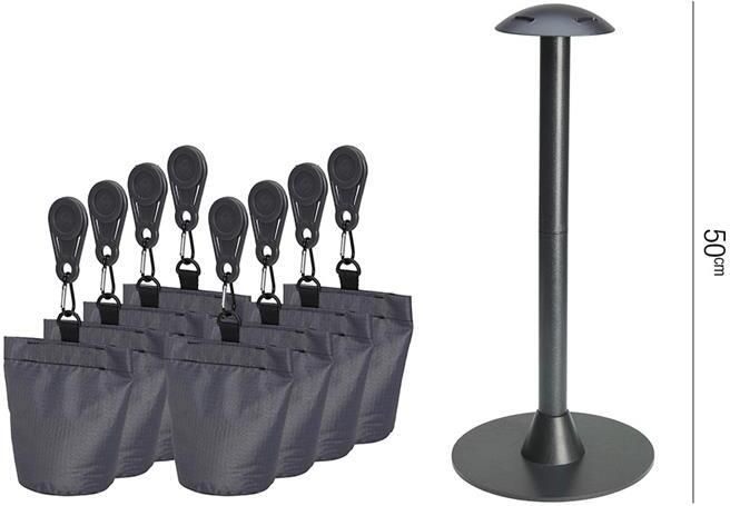 AeroCover Steunset Met Paal En Zakjes - Foto 3