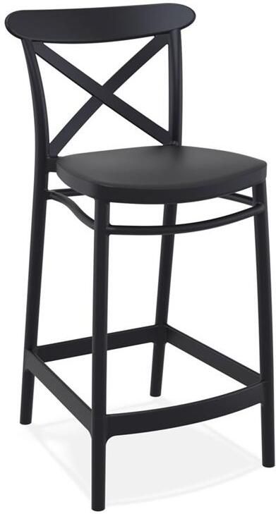 Alterego BERLIOZ Middelhoge snackkruk Zwart