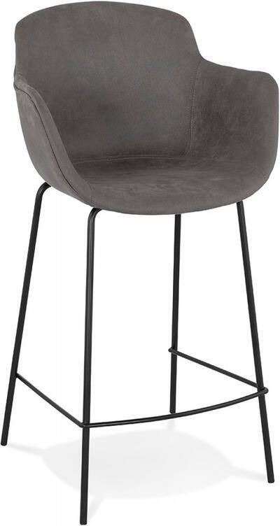 Alterego CALVIN MINI Middelhoge snackkruk Grijs