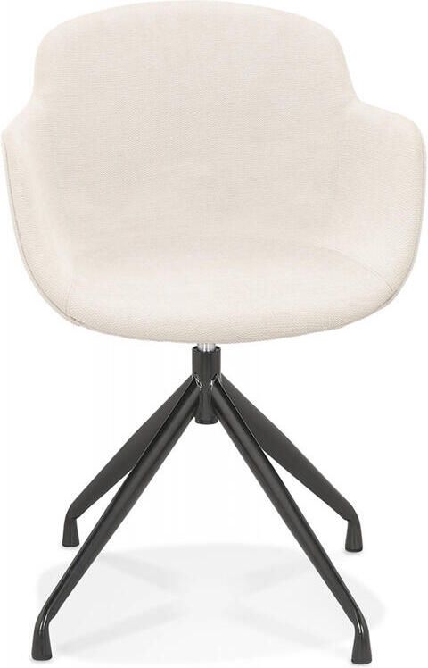 Alterego Design Alterego MIMO Stoel met armleuningen Beige 59x54x80 cm
