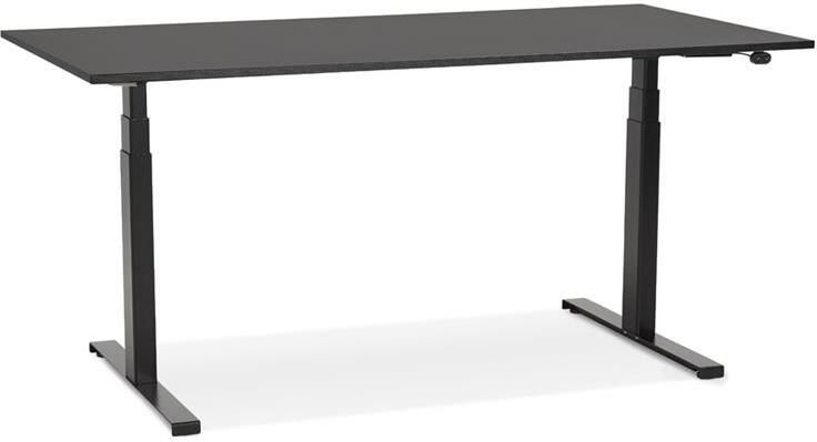 Alterego Design Alterego Zwarte elektrische zit sta-bureau 'TRONIK' 140x70 cm - Foto 3