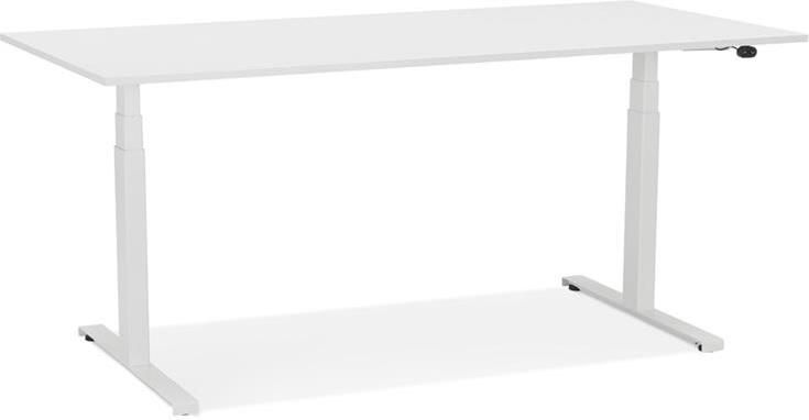 Alterego Design Alterego TRONIK Elektrisch in hoogte verstelbaar bureau Wit 160x80x127 cm - Foto 3