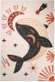 Amiah Kinderkleed walvis Happy Dreams Multicolor 140x200 cm - Thumbnail 1