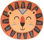 Amiah Vloerkleed leeuw kinderkamer Wasbaar terra 107x120 cm - Thumbnail 1
