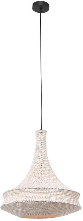 Anne Lighting hanglamp Marrakesch wit touw Ø 50cm E27 3395W
