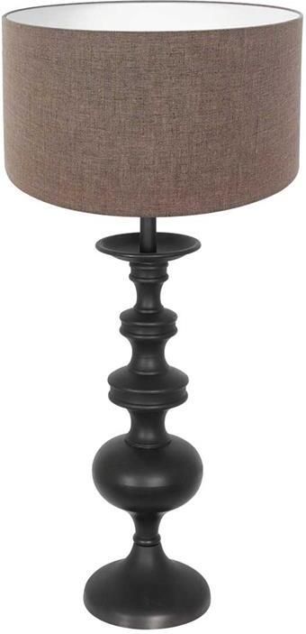 Anne Lighting Anne Light and home tafellamp Lyons zwart metaal 40 cm E27 fitting 3486ZW