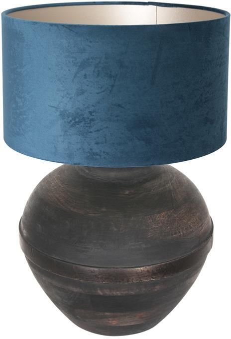 Anne Lighting Anne Light and home tafellamp Lyons zwart metaal 40 cm E27 fitting 3474ZW