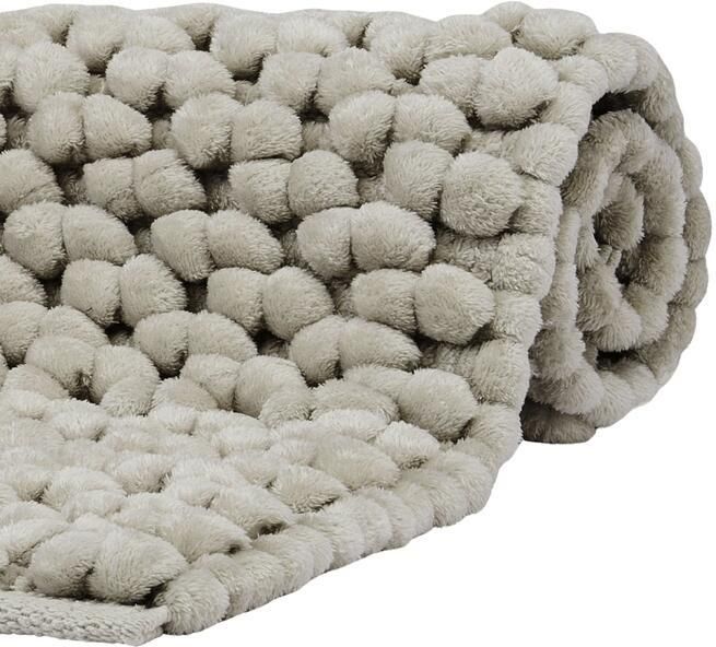 Aquanova Nomad Badmat Greige | 70 x 120 cm | Grijs | Beige | Katoen | Polyester