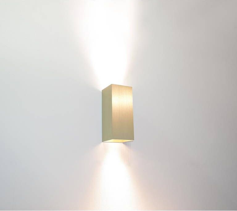 Lamponline Artdelight Wandlamp Dante 2 lichts 15 5 x 6 5 cm mat goud - Foto 2