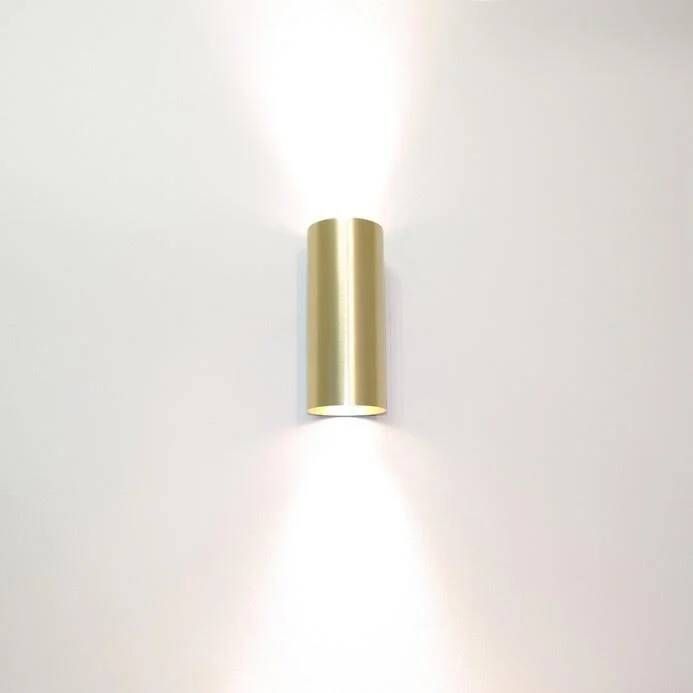 Lamponline Artdelight Wandlamp Roulo 2 lichts H 15 4 Ø 6 5 cm mat goud - Foto 2