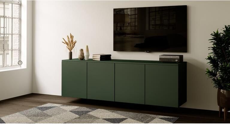 Artego Design Neve Soft Pro 163 cm Zwevend Dressoir Groen