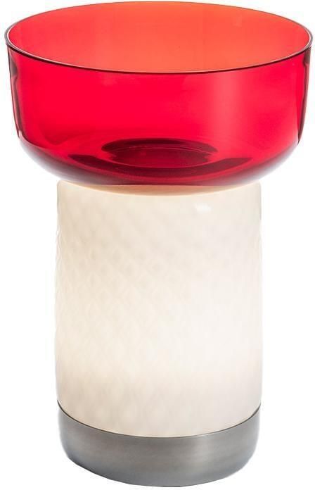 Artemide Bontà tafellamp met kom LED oplaadbaar rood