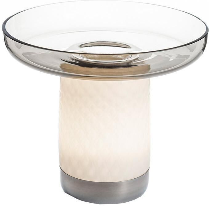 Artemide Bontà tafellamp met schaal LED oplaadbaar grijs