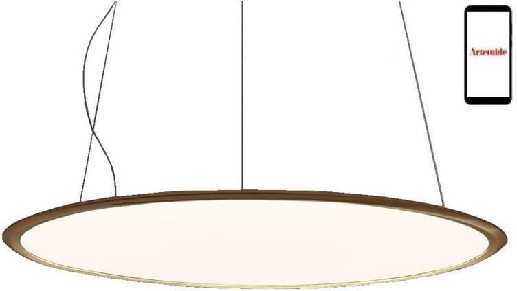 Artemide Discovery hanglamp Ø70 LED dimbaar via smartphone brons