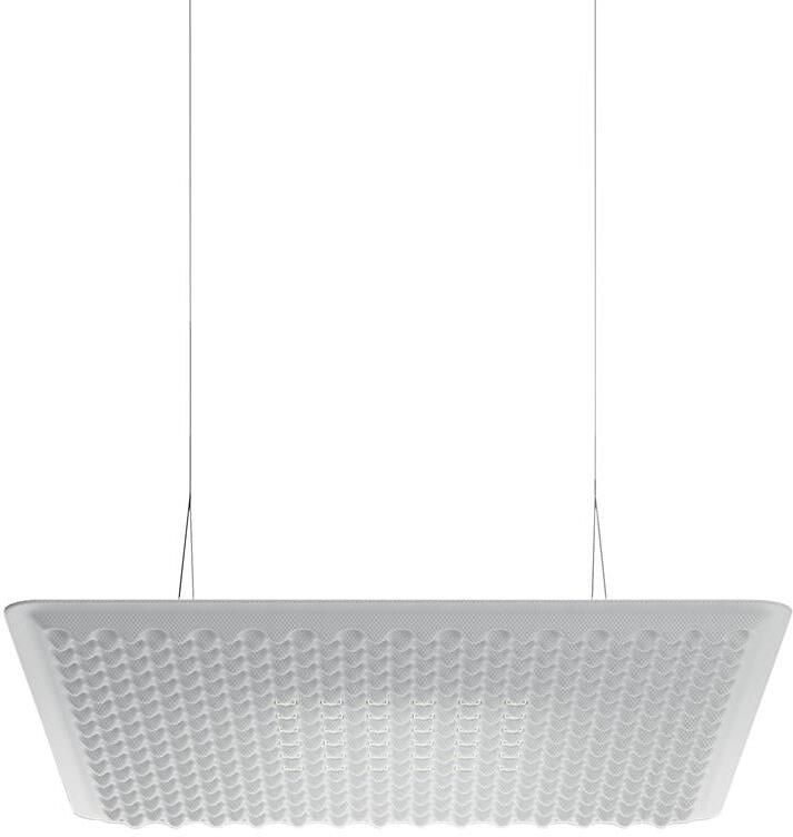 Artemide Eggboard Matrix akoestische hanglamp 80x80 wit