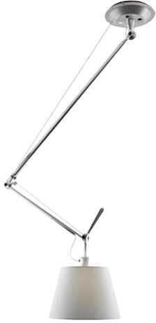 Artemide Tolomeo Decentrata hanglamp 32cm grijs satijn