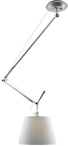 Artemide Tolomeo Decentrata hanglamp 36cm grijs satijn