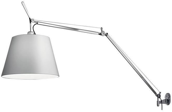 Artemide Tolomeo Mega wandlamp retrofit dimmer alu grijs satijn 42