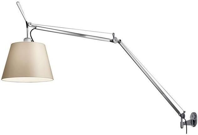 Artemide Tolomeo Mega wandlamp retrofit dimmer alu perkament 32