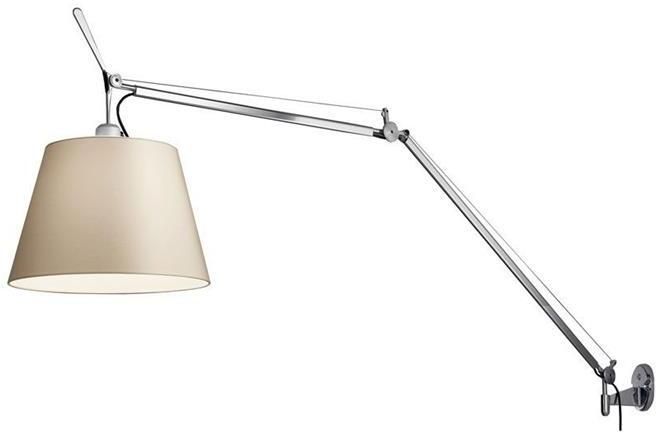 Artemide Tolomeo Mega wandlamp retrofit dimmer alu perkament 36
