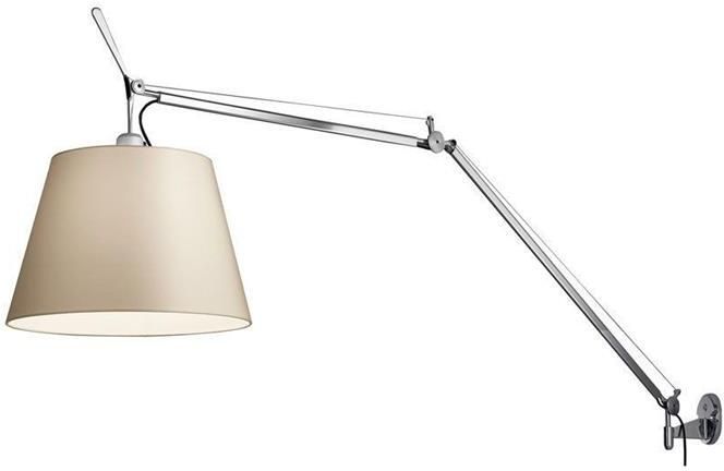 Artemide Tolomeo Mega wandlamp retrofit dimmer alu perkament 42