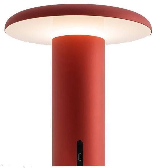 Artemide Takku tafellamp LED oplaadbaar anodized red - Foto 1