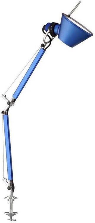 Artemide Tolomeo Micro klemlamp retrofit blauw