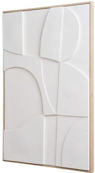 Artichok Eefke Wanddecoratie No.2 Schilderij Woonaccessoires Reliëf Art Wit 90 x 60 cm - Foto 2