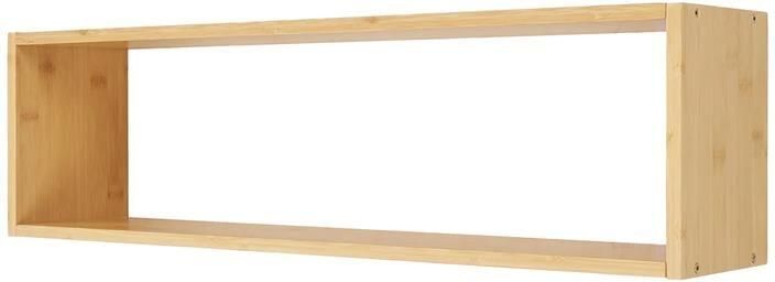 Artichok Koen Wandplank Bamboe Zwevend Zwevende Boekenplank Naturel Lichtbruin 70 x 15 x 19 5 cm - Foto 2