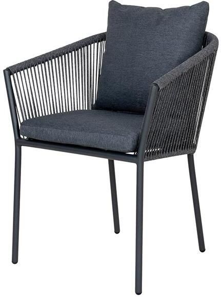 Artichok Mexx Aluminium Tuinstoel Met Armleuning Donkergrijs