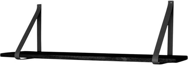 Artichok Thomas houten wandplank zwart 120 x 20 cm