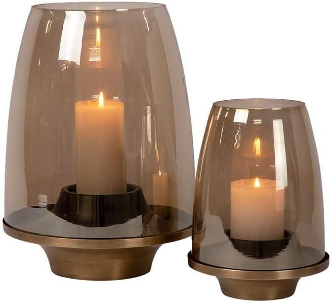 Atmooz by Charrell Atmooz Kaarshouder Renzo Set van 2 Glas Ø 18 cm & Ø 26 5 cm