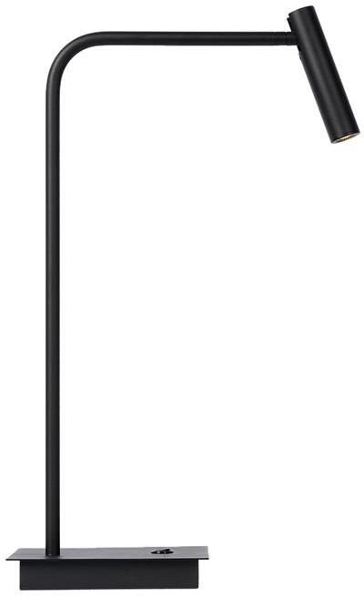 Atmooz Leeslamp Pomery Voor boek LED Tafellamp zwart Slaapkamer Woonkamer Industrieel Hoogte 49cm Metaal - Foto 2