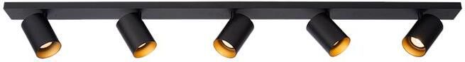 Atmooz by Charrell Atmooz Plafondlamp Nuo 5 Zwart Goud Metaal Opbouw Plafondspot