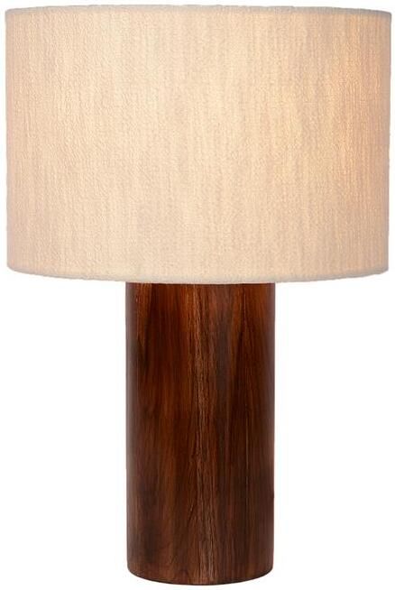 Atmooz by Charrell Atmooz Tafellamp Japura Wit Katoen Houten Basis Max 40W E27