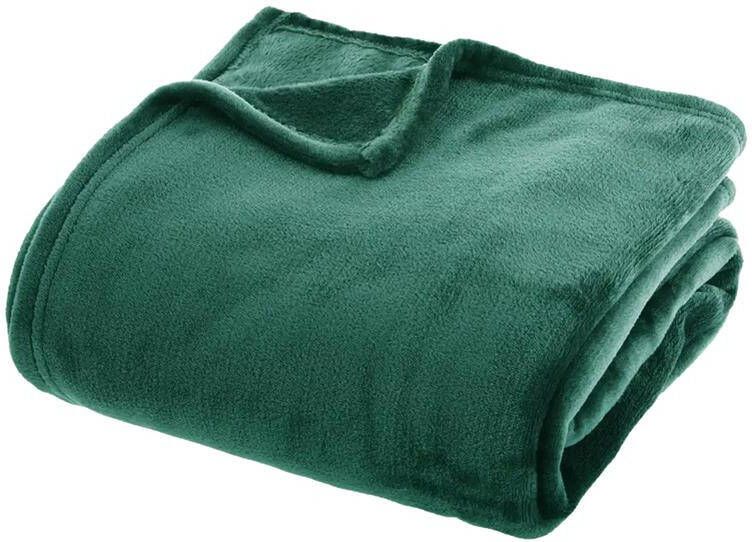 ATMOSPHERA Plaid smaragd groen polyester 180 x 230 cm