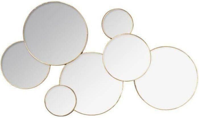 ATMOSPHERA Ronde spiegel Lila 61 x 37 cm Goud