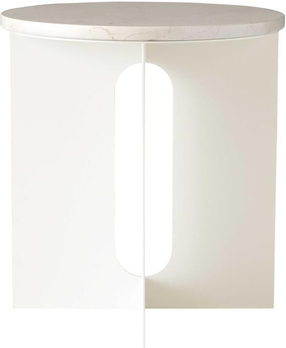 Audo Copenhagen Androgyne bijzettafel Ø40 ivoor Crystal Rose marmer