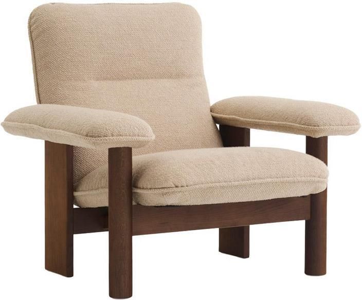 Audo Copenhagen Brasilia fauteuil donker eiken Bouclé 02