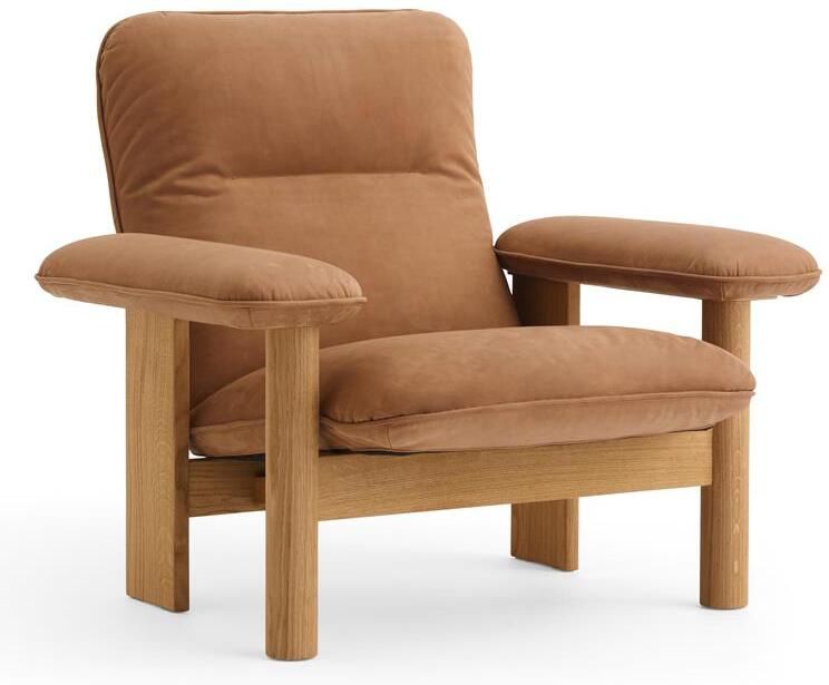 Audo Copenhagen Brasilia fauteuil naturel eiken Dunes Camel 21004