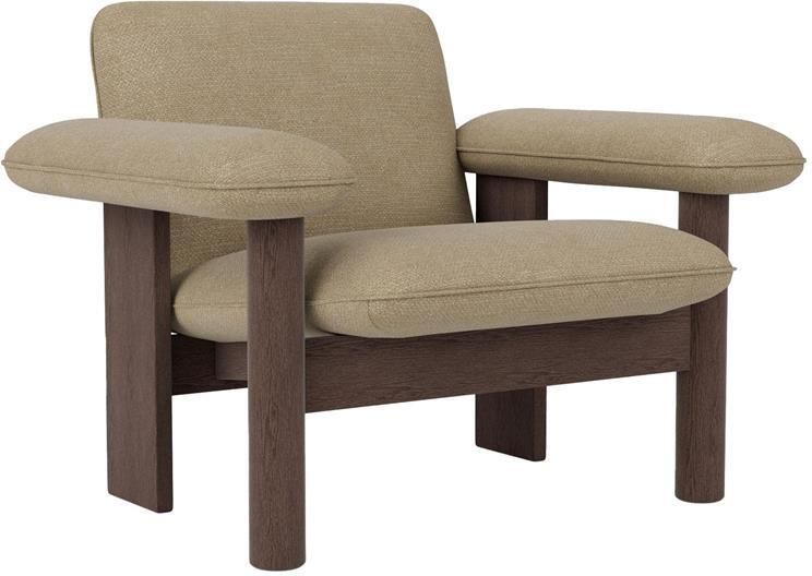 Audo Copenhagen Brasilia Low Back fauteuil donker eiken Bouclé 02
